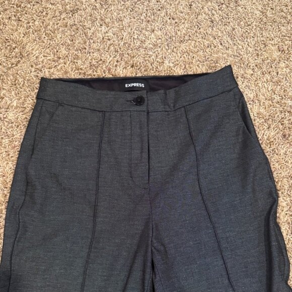 Woman’s heather dark grey Dress Pants - Picture 5 of 6